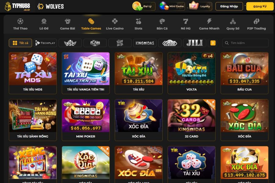 Sảnh Game Bài Table Game